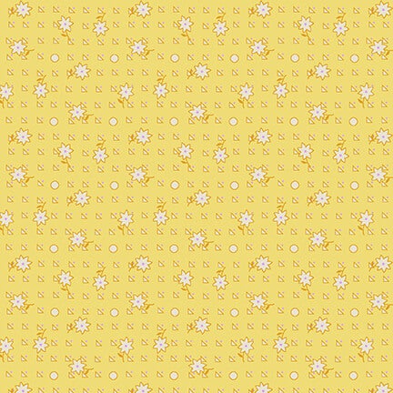 Nana Mae VI Henry Glass Co 368 44 Geometric Yellow II ABBI MAYS